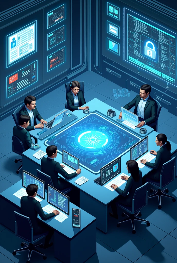 Cyber security measures illustration
