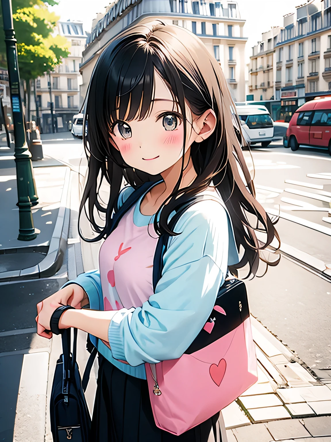 Micho pastel color style、Kawaii Design, most beautiful girl ever、(((Paris)))