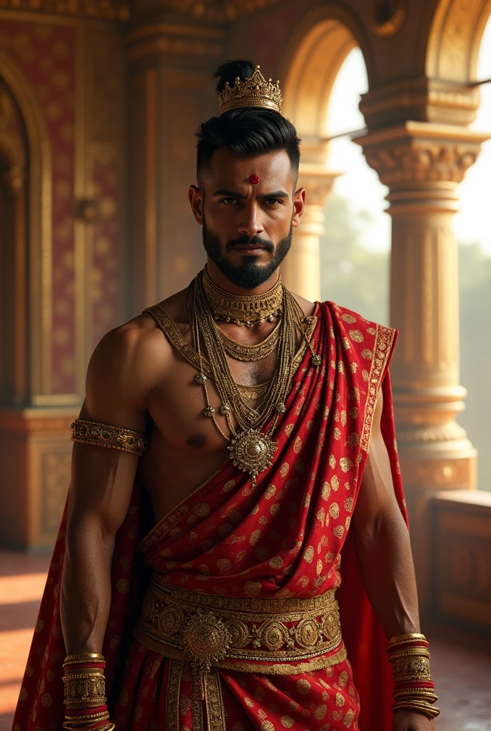 Very handsome and and young indian king