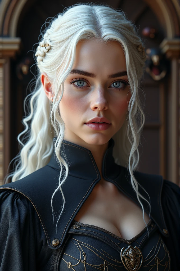 Actress Anya Taylor-Joy if she were a Targaryen of (House of the dragon)