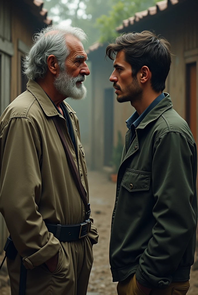 

The old man said to the boy's  young father, your son's greed for money has given me another edge 







