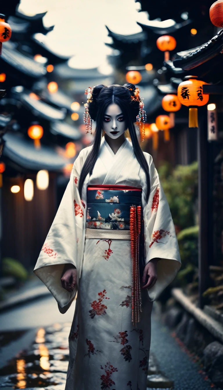 Skeleton in a kimono