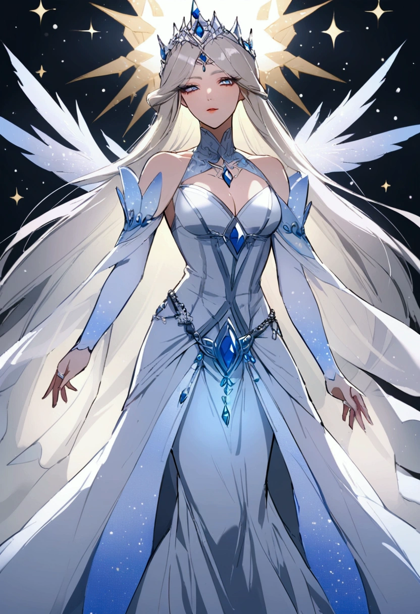 From the diamond dust, a god more powerful than a legend々A beautiful and clear snow queen