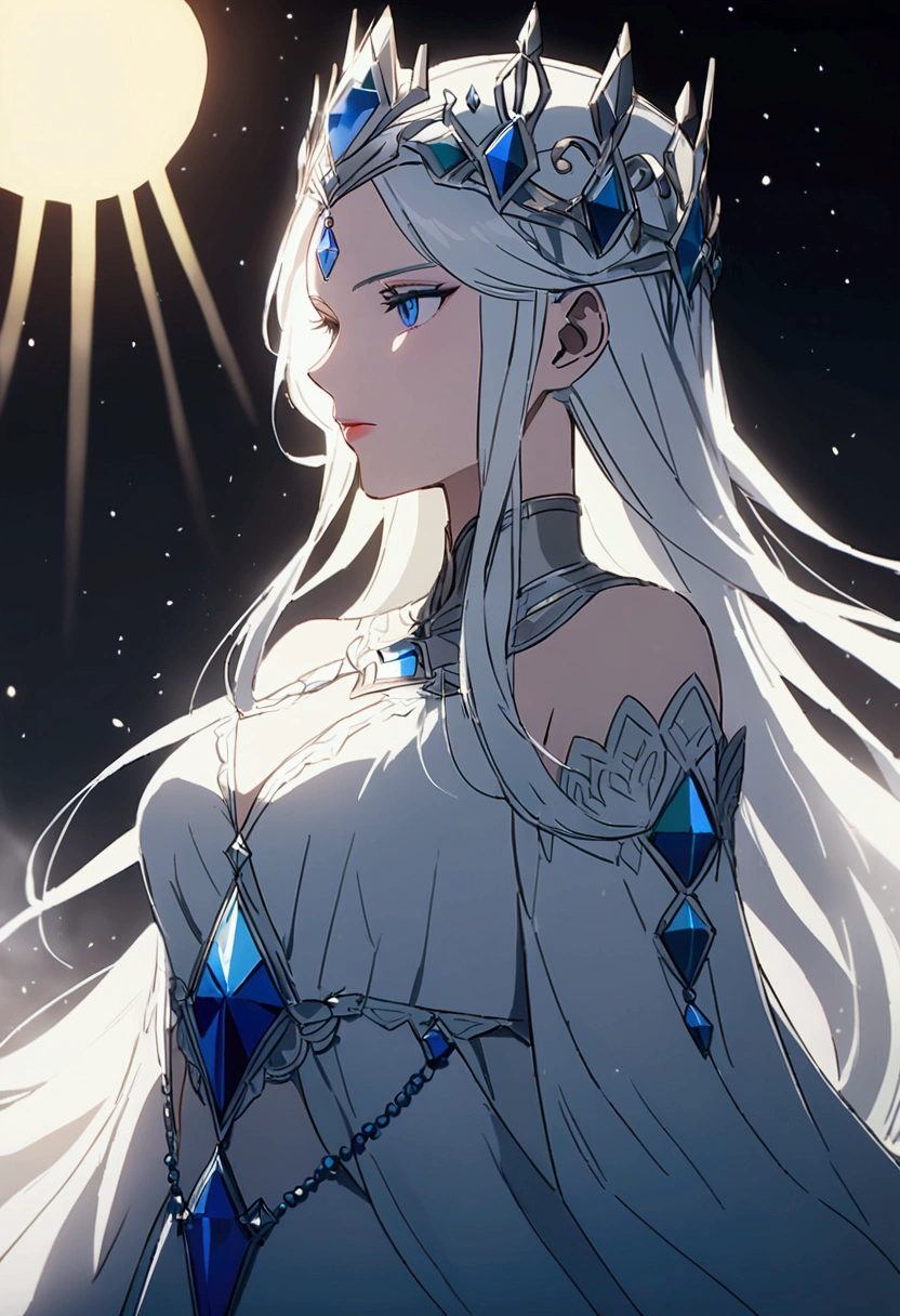 From the diamond dust, a god more powerful than a legend々A beautiful and clear snow queen