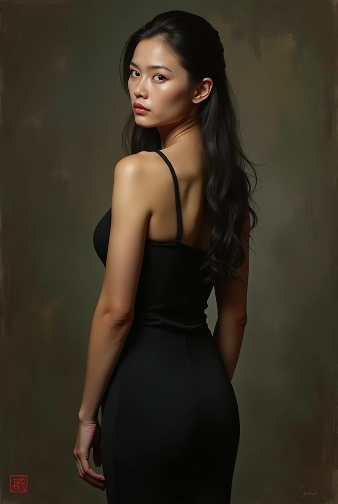 a woman posing for a picture in a black dress, a portrait by Li Mei-shu, tumblr, renaissance, feminine and muscular, very beautiful. big muscles, muscular ultraviolent woman, large muscles, muscular girl, huge muscles, muscular and terrifying, exaggerated physique, massive muscles, extreme muscles, incredibly strong and tall, big muscles, big arms