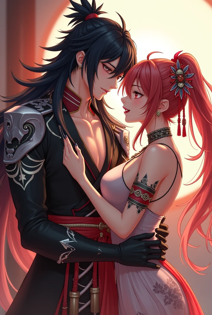 Genshin impact Raiden Ei getting oral sex by Zhongli