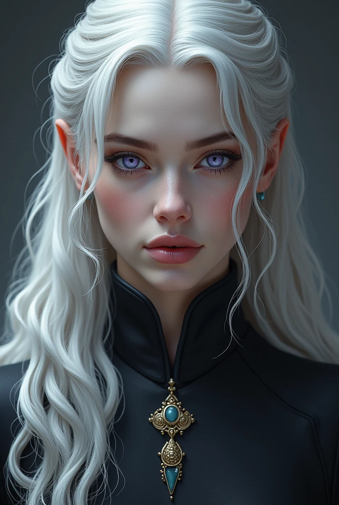 ((best quality)), ((masterpiece)), (detailed), perfect face. A beautiful black Targaryen princess.