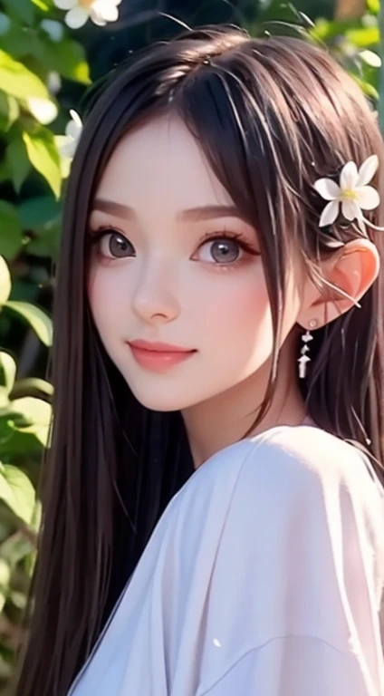 Great quality, masterpiece, High Resolutiupon, One girl, blush, (Cute Smile: 0.8), Star Eyes, chinese hanfu, hair accessory, jewelry, beauty, upon_body, Tyndall effect, Realistic, Peach Blossom Forest, Light Edge, Two-tupone Lighting, (Skin with attention to detail: 1.2), 8k ウルトラHD, Digital SLR, Soft Light, high quality, Volumetric Lighting, Voyeur, photograph, High Resolutiupon, 4K, 8k, Background Blur