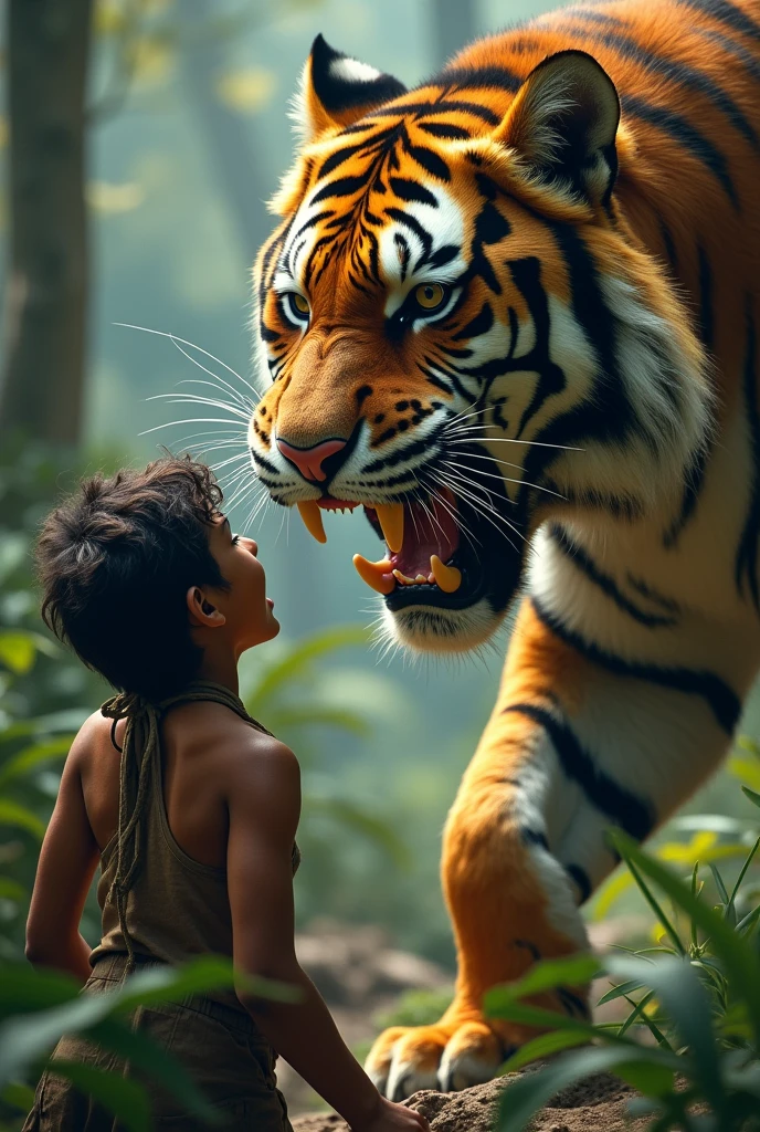 Catch a tiger with bare hands