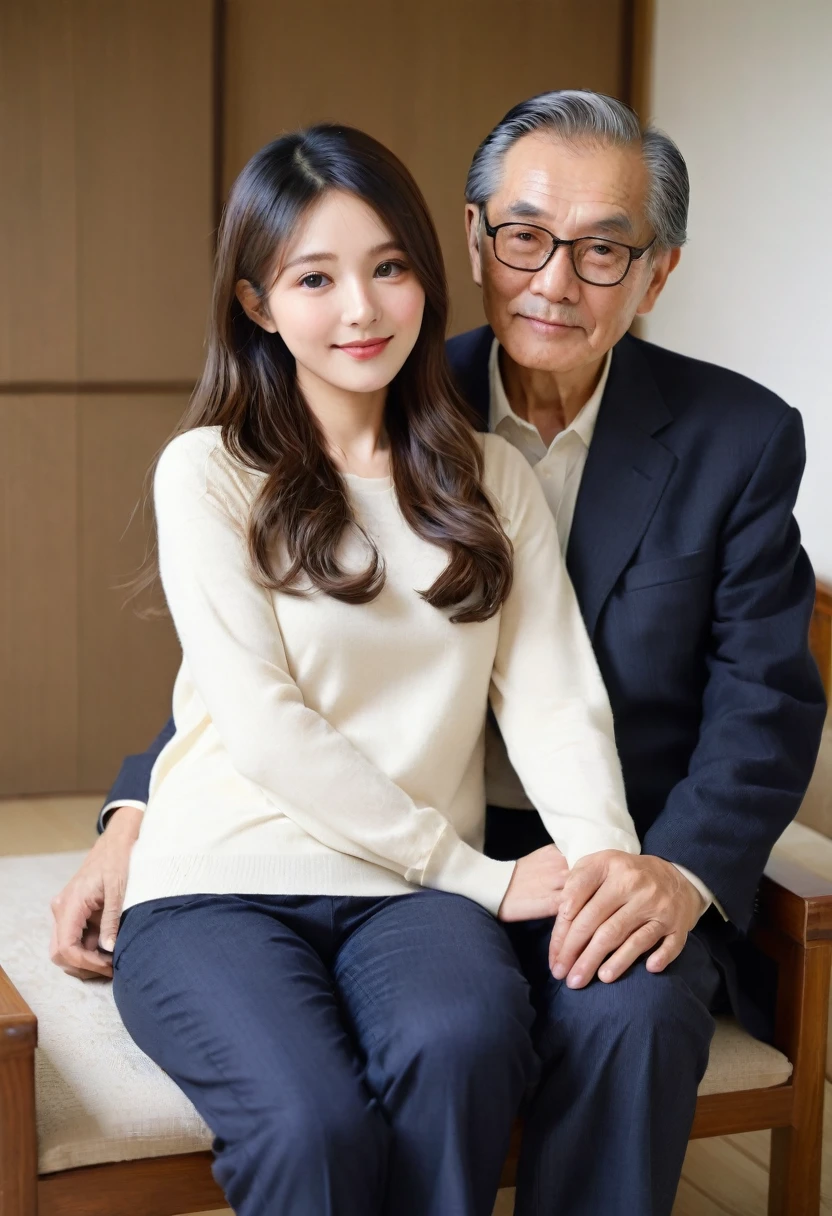 Long Hair, 20 year old young wife、A smart and young 58-year-old々Father-in-law、My son's absence、Adultery、Sex、Full of erotic
