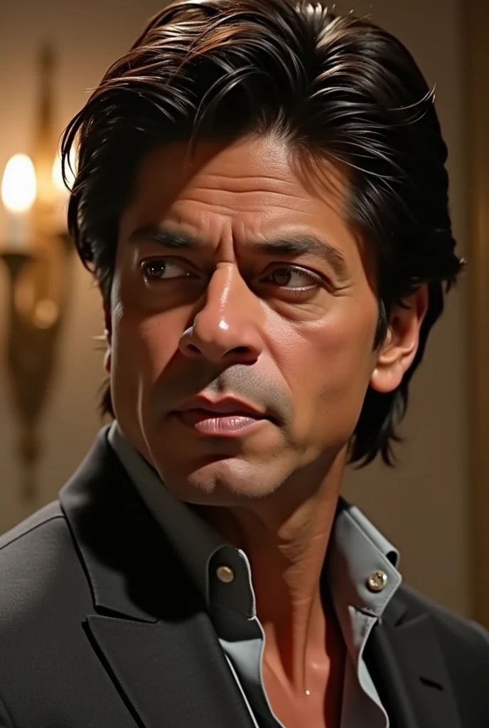 Shahrukh Khan's face is snotty