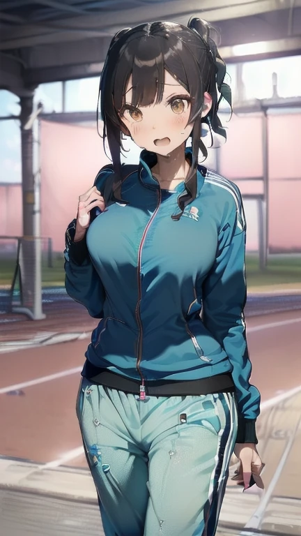 (must be follow these prompts:2.2),masterpiece,best quality,extremely detailed,(in her clothing:3.5),(in her track suit clothing:3.6),(adorable expression:2.5),(usual face:2.2),(displayed one girl on single picture:2.4),(black hair:2.1),(ジャージを着用している身長が低くて少しふくよかなHigh school girls:2.2),(そのHigh school girlsはあどけない印象だが臭い精液をかけられたジャージの上着とズボンをそのまま着用している:2.1),(そのHigh school girlsは湧き上がった性欲に対してジャージを着たままでこらえている:1.4),(A tough training session with sweat, semen and love juices gushing out:2.3),(Whenever I lose a match, my coach punishes me by making me cum inside her vagina all night long.:2.5),(そのHigh school girlsのジャージを着用している全身には性的絶頂に達しながら分泌されたぬるぬるした分泌物がまとわりついた:1.7),(そのHigh school girlsは性的に興奮した男子部員に脱いだジャージの汗の臭いを嗅がれたり精液をかけられたりしている:2.5),(そのHigh school girlsは着用しているジャージにだいぶ前に射精されたのでしみこんだ精液がやがて琥珀色に変色している:2.3),(libidonous tumultus are happened on her under her track suit:2.2),(そのHigh school girlsのジャージの股付近は汗と愛液のために臭くなっている:2.6),(そのHigh school girlsはInnocent faceでとても可愛い:1.9),(淫らな愛液がそのHigh school girlsのジャージのズボンの内股を伝って滴っている:2.1),(そのHigh school girlsのジャージに覆われたおっぱいは強い淫欲のせいでパンパンに膨らんでいる:2.4),(men's elected twangers were inserted her to the depth:2.3),(もちもちした丸みがある身体の精液臭いHigh school girls:2.3),(she was already stroked up to the depth intervaginal sensuous spot:1.8),(notably buldged up her inner labia majora:2.6),(A young, shy moan:1.5),(having big breasts in her clothing:2.6),(運動中のあどけない印象のHigh school girls:2.3),(そのHigh school girlsは身長は低いがほんの少しだけむちっとした身体をしている:2.1),(The crotch of his tracksuit pants is discolored with love juice stains.:2.5),(そのHigh school girlsはズボンの下に隠れて見えないそのマンコから愛液を滴らせながら痙攣している:1.8),(そのHigh school girlsのむちっとした太股をしっかり包みこんでいる臭そうなジャージのズボンは淫らな分泌物のために湿っている:2.0),(そのHigh school girlsは股間がドロドロになってもそのジャージのズボンはしっかり履いたまま耐えている:2.5),(ズボンの上からいつも自分の股間を押さえているHigh school girls:1.7),(A moan filled with childish embarrassment:1.5),(そのHigh school girlsのジャージに覆われた乳房や乳首は強い淫欲のために張っている:2.4),(そのHigh school girlsは真面目に練習している:2.5),(そのHigh school girlsの脚は短くて太い:2.2),(High school girls:2.2),(she looks like japanese idol:2.3),(Tracksuit pants are made of a durable fabric that will never tear.:2.3),(Her breasts are completely hidden under her jersey:2.4),(she looks like a lolita:2.0),(これらは他の誰にでもなく全てそのHigh school girls自身に降りかかった内容:3.5),(Make sure to depict the face:5.3),(Calm expression:4.3),(Innocent face:3),(そのHigh school girls一人だけをしっかりと描いた:3.3),(登場人物はそのHigh school girlsのみ:4.2),(Portrait Style:5)