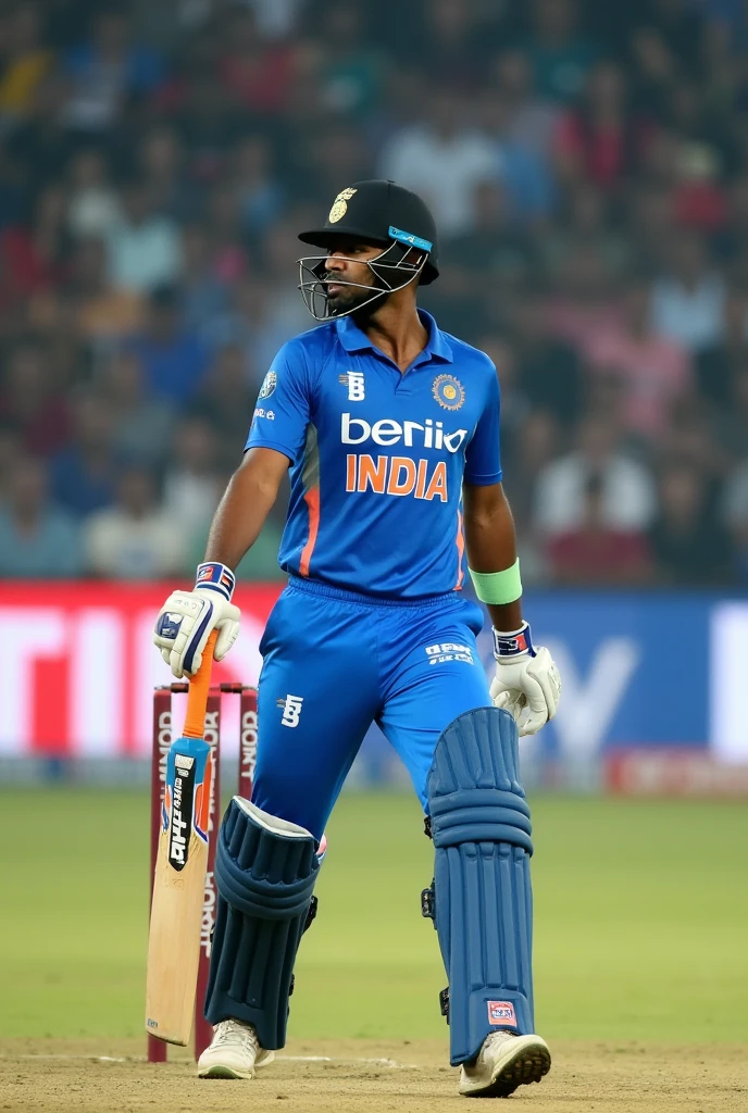 Cricket aecedamy batsman play cricket batsman jersey india jersey number 11 jersey name dipak natural ground singal batsman batsman play dry 