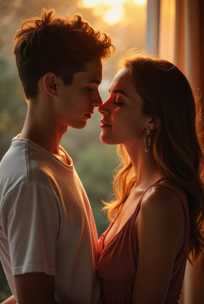 A boy and girl having sexaul intercourse
