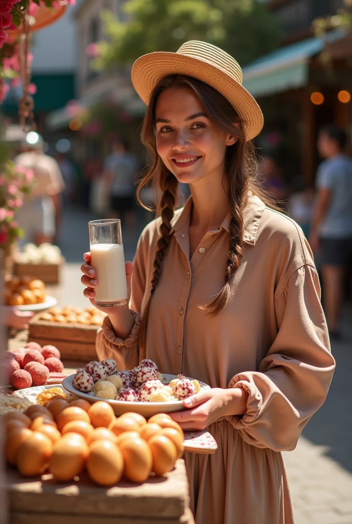  a stylish candy seller