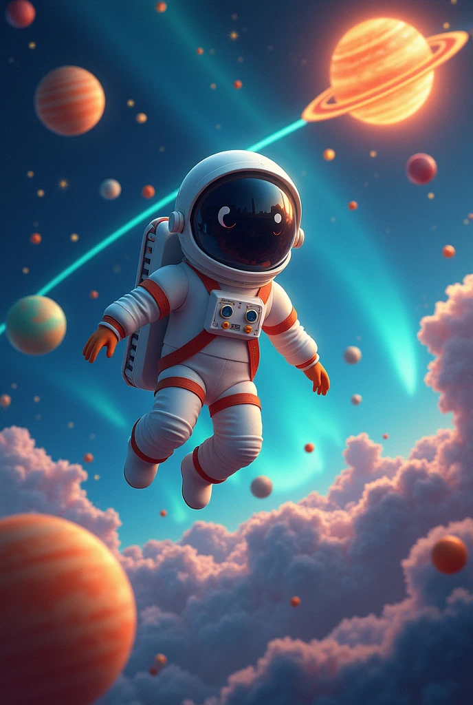 Science,physics,chemistry,biology,technology,cute,astronaut,solar system 
