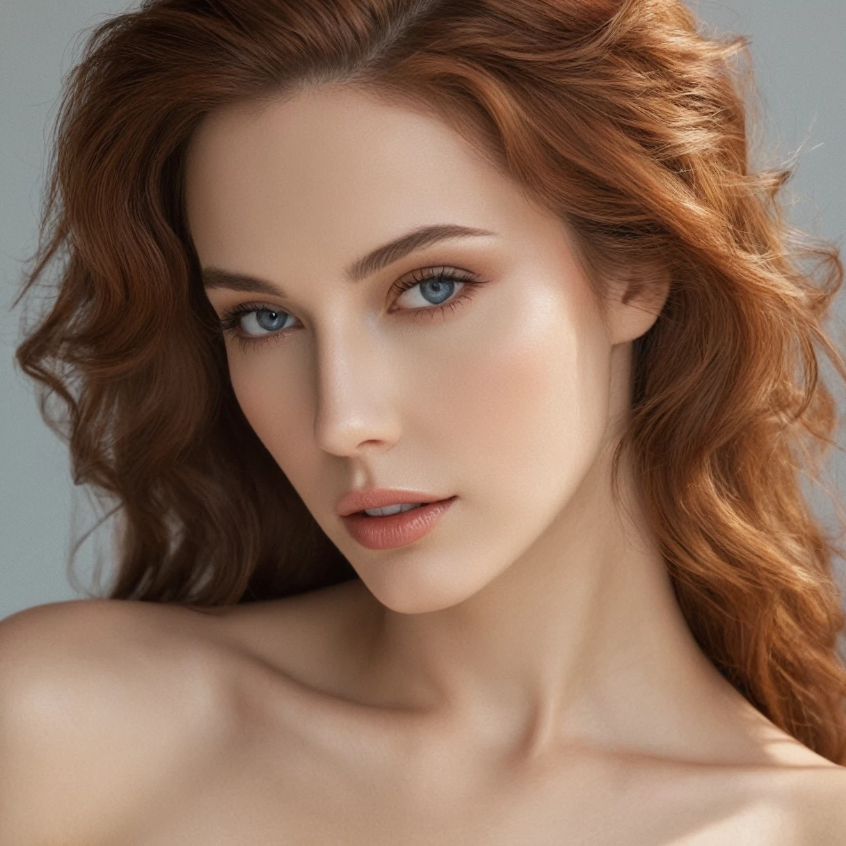 Elena Fernades had a classic and elegant beauty in the 90s. His appearance reflected a combination of delicate and striking facial features. Here is a more detailed description of how to create an ultra-realistic image:

Elena had smooth porcelain, flawless skin, that emphasizes its natural beauty. Her face had a graceful oval shape,  who emphasized their femininity.

Her eyes were enchanting. They were large and almond-shaped, with deep blue iris, that seemed to hide secrets. The long eyelashes, that framed her eyes, enhanced their expressiveness.

Her hair was a fiery red long hair in golden curls, which fell in gentle waves over her shoulders...., Reflection of sunlight. His forehead was high and elegant, the structure of her face perfectly balanced.

Elena&#39;s lips were sensual, with natural contours, who gave her a charming smile. Her chin was delicate, contributes to its charming appearance.

Her figure was slim and graceful, with soft curves, that emphasize his femininity. Elena had a magnetic presence, a combination of physical beauty and an aura of self-confidence, that made her stand out from the crowd.

This description aims, to create an ultra-realistic image of Elena Fernade&#39;s appearance and capture her unique and attractive beauty, which made her a well-known and admired figure of her time.. her beautiful face, Her fiery red hair and her light blue eyes, made you unique. The photo should be Instagram form ca. 480 x 768, so that the beautiful body can be seen completely.