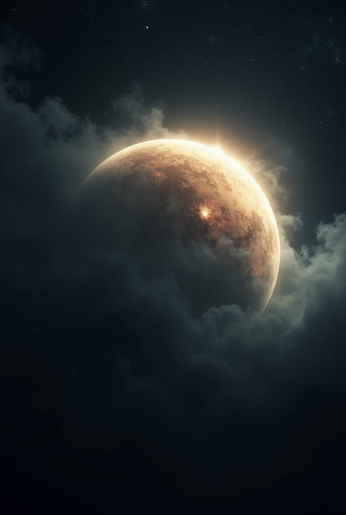 Generate an image for the following tweet: 🌑 Space Tidbit: A day on Venus is longer than a year on Venus. It takes about 243 Earth days to rotate once on its axis! 🪐 #SpaceFacts #MindBlown