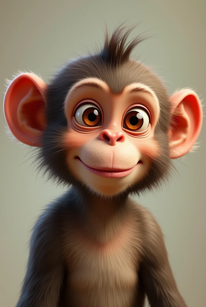 Funny monkey realistic profile cover