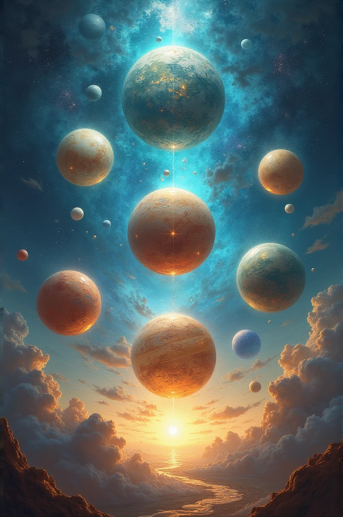 7 planet representing seven different releam
