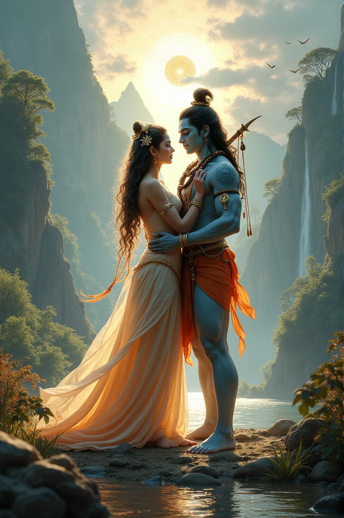 Krishna save radha from pond 