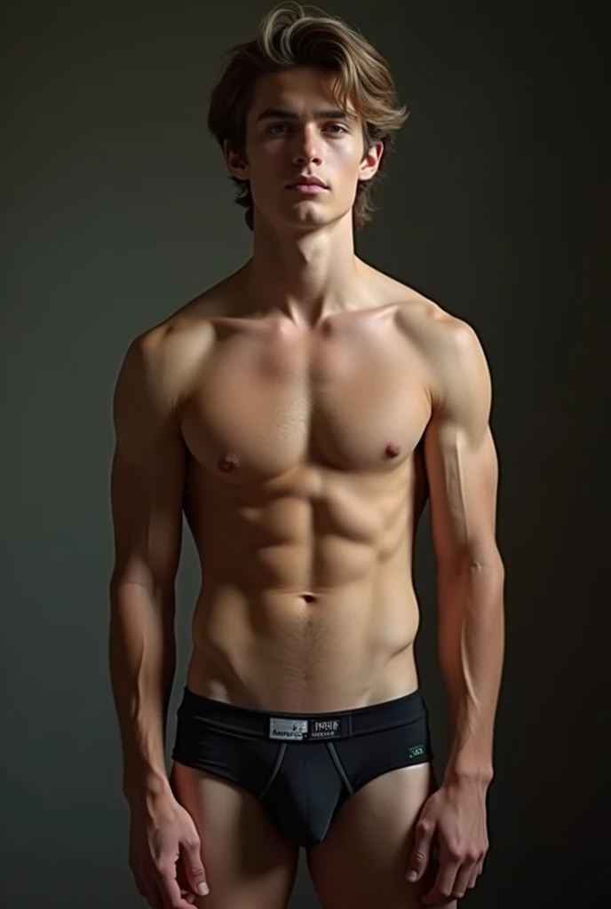 Male gym thin young brother especially white man front crotch prominent