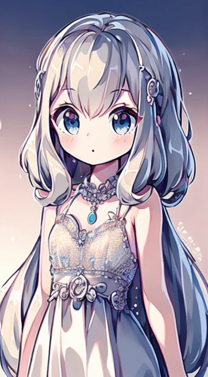 最high quality, masterpiece, High resolution, One Girl, Porcelain Dress, hair accessory, necklace, jewelry, Beautiful Face, On the body, Tyndall effect, Realistic, Dark studio, Edge lighting, Two-tone lighting, (Skin with attention to detail: 1.2), 8k UHD, Digital SLR, Soft Light, high quality, Volumetric Light, Frank, photograph, High resolution, 4K, 8k, Background Blur,Beautiful big eyes、charm、Luxury dresses,high quality、Very delicate、8k