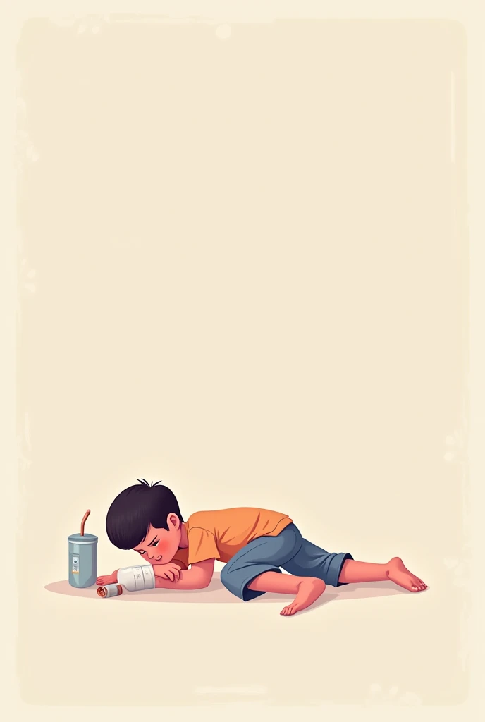 Overdose Prevention Poster。Cute picture。No text needed。Write down the person who is overdosing.。