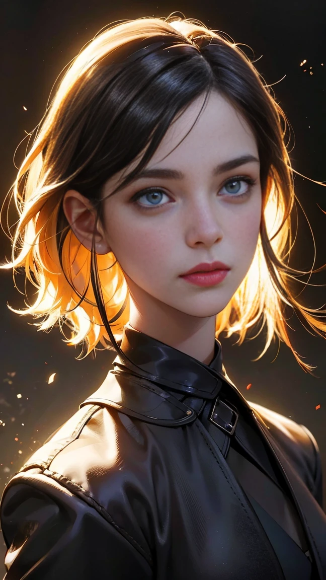 anime style, beautiful detailed eyes, beautiful detailed lips, extremely detailed eyes and face, long eyelashes, 1 woman, military woman, black short hair, black eyes, black clothes, camouflage, coat, indifferent facial expression, doctor, best quality, 4k, 8k, highres, masterpiece:1.2, ultra-detailed, realistic, photorealistic, photo-realistic:1.37, HDR, studio lighting, ultra-fine painting, sharp focus, physically-based rendering, extreme detail description, professional, vivid colors, portraits