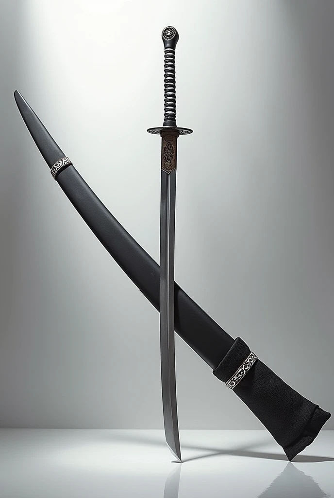 Odachi sword, black and white sword color