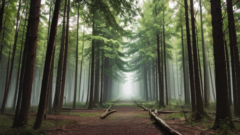 Forest of dead trees