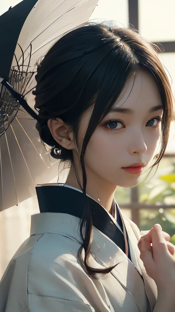 photorealistic painting, ultra-high resolution
(Highly detailed, intricately rendered)
(Masterpiece, a work of art)
Dynamic lighting, capturing the subtle nuances of the subject
(Detailed face, every feature delicately rendered)
Pristine white kimono, delicate collar, and obi belt
(Hands gracefully placed, a sense of tranquility)
Gently raised brush, ink delicately flowing
(Expressing the soul of the artist, a true representation of Maeda Kanji's style)
(Top-quality, a testament to the artist's skill)
Ultra-detailed,