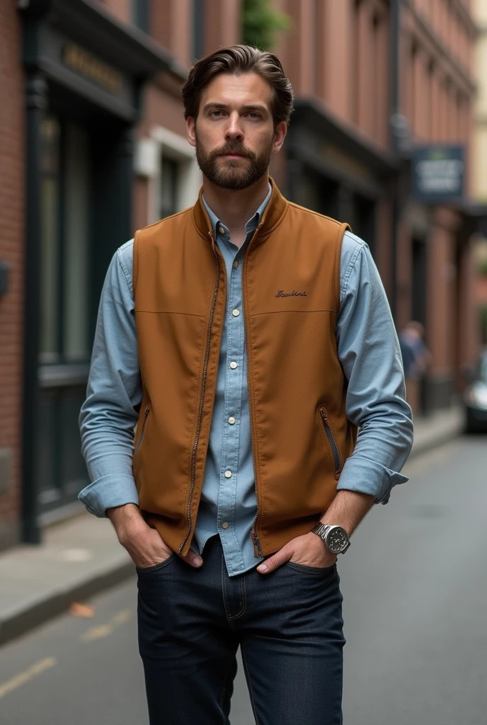 Handsome man,Vest