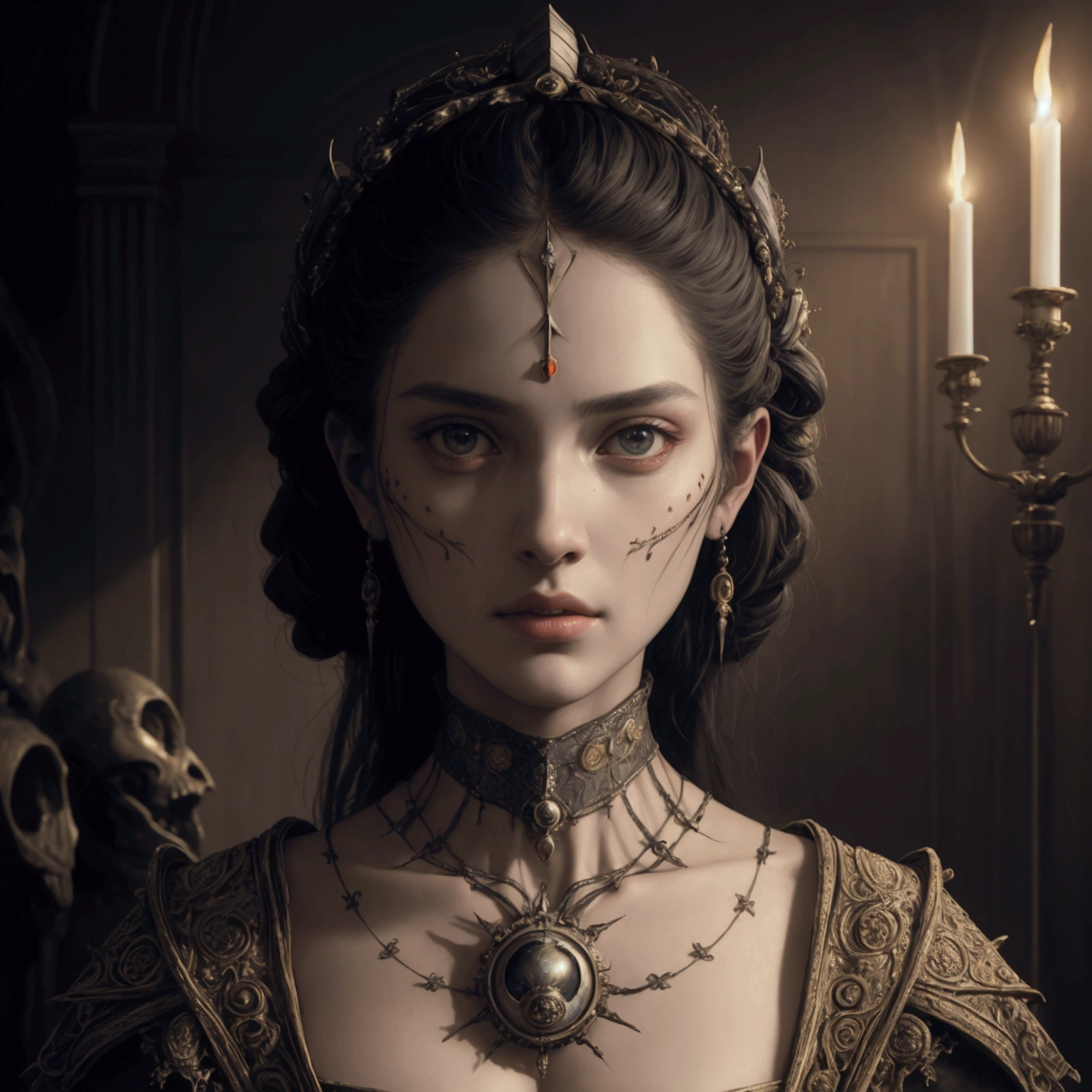 high fashion model influenced by Giuseppe Arcimboldo, her eyes and face fixed on the camera lens, short image, symmetrical eyes, ultra hd, realistic, vivid colors, highly detailed, UHD drawing, pen and ink, perfect composition, beautiful detailed intricate insanely detailed octane render trending on artstation, 8 k artistic photography, photorealistic concept art, soft natural studio lighting, chiaroscuro, award - winning photograph, masterpiece, oil on canvas, raphael, caravaggio, greg rutkowski, beeple, beksinski, giger