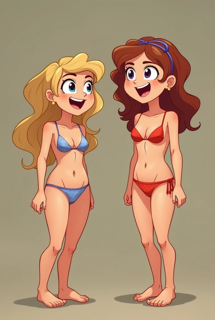 Naked cartoon characters