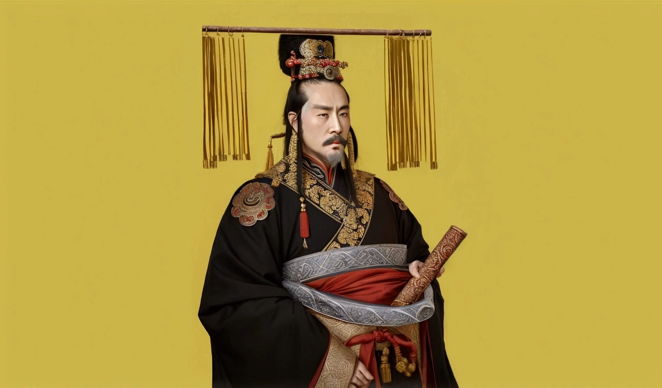 Emperor of the Han Dynasty of China,Emperor,Realism,Real person photos,Realism摄影,portrait,Long beard on chin
