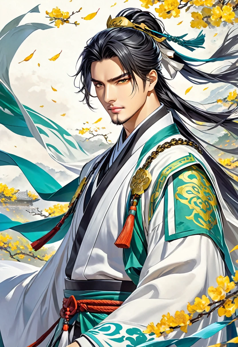 Zhuge Liang, tactician, handsome, debt, wind, 20's, youth, no beard