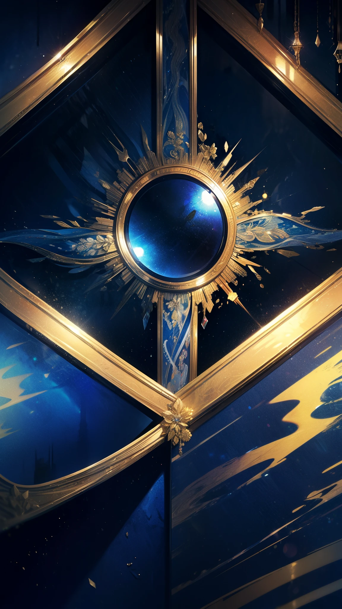 masterpiece, best quality, high quality, detailed, ultra detailed, hyper detailed, insanely detailed, exquisite, beautiful, FHD, Full-HD, 4K, 8K, 16K, highres, absurdres, A stylish and artistic smartphone wallpaper with a black base. The design features abstract, flowing patterns with subtle gradients, including hints of gold, silver, and dark blue. The composition is minimalistic yet elegant, with intricate details that create a sense of depth and movement. The overall mood is sophisticated and modern, making it a perfect background for a sleek and artistic look.