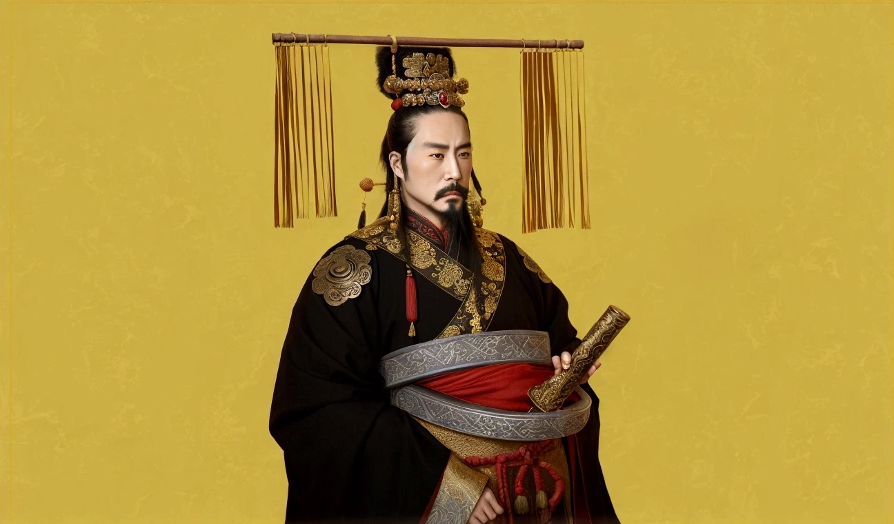 Emperor of the Han Dynasty of China,Emperor,Realism,Real person photos,Realism摄影,portrait,Long beard on chin