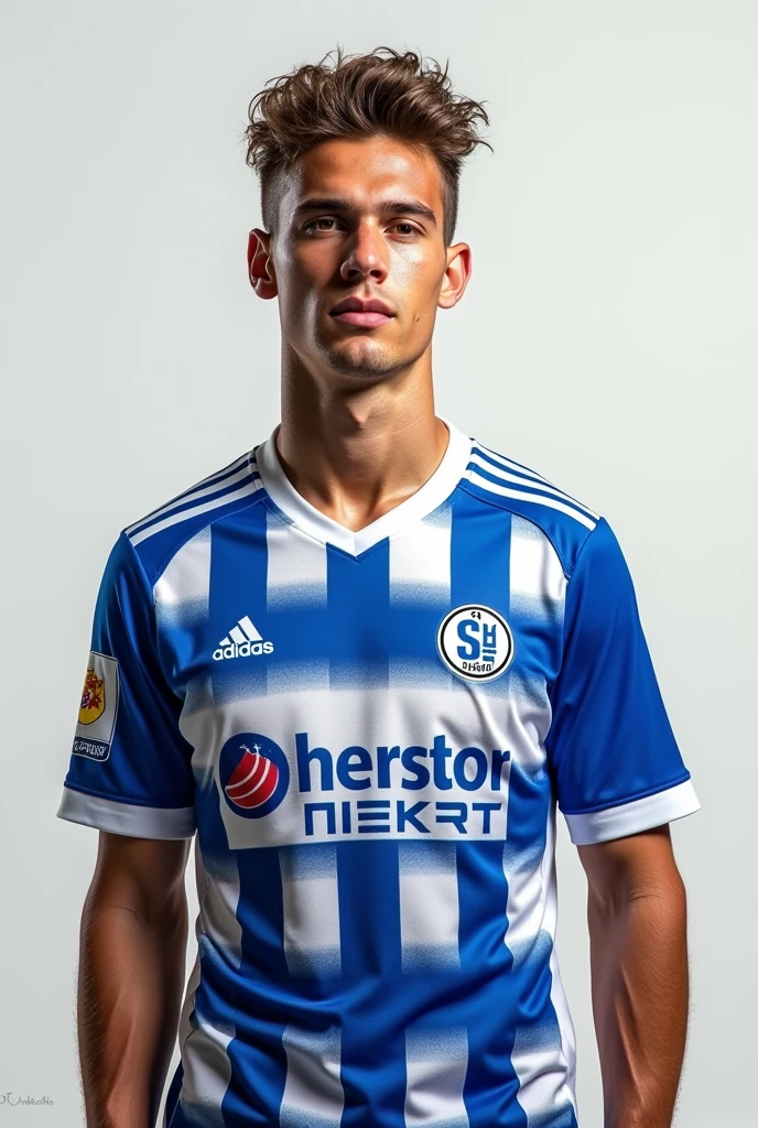 Help me create a picture of the player Paul Wanner wearing the Schalke 04 jersey
