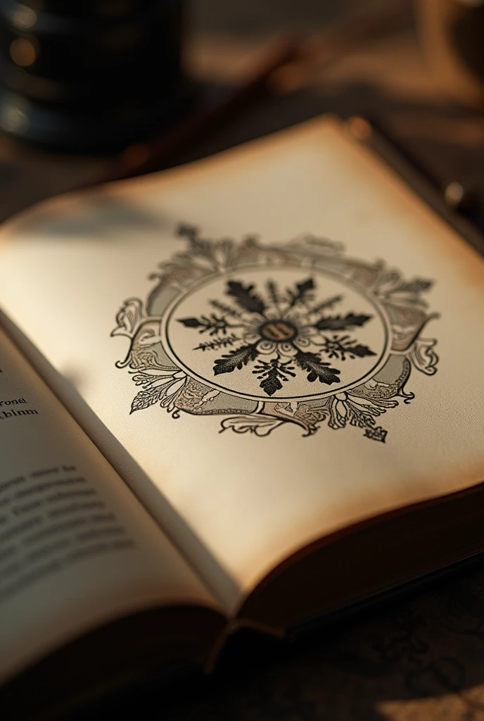 Make a logo and put it in a book. It should have fluent expression, and the logo should be downloadable to me as a PNG