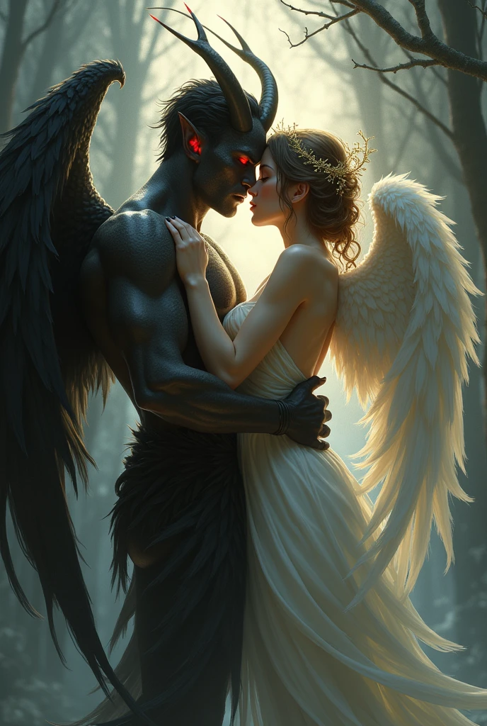 Demon boy and angel girl having sex