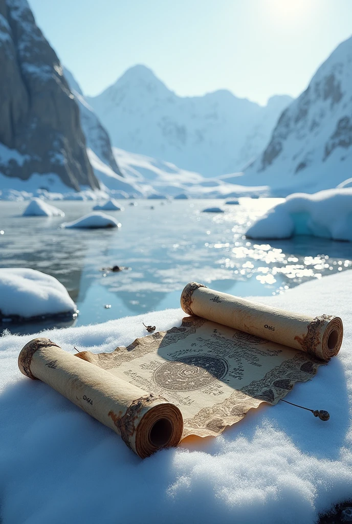 A scroll in Antarctica 
