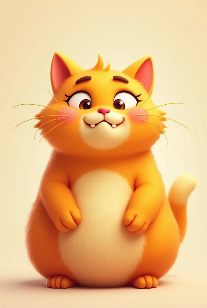 Orange cat, funny face