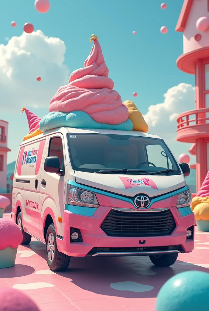 With Baskin Robbins logo、Toyota　Probox