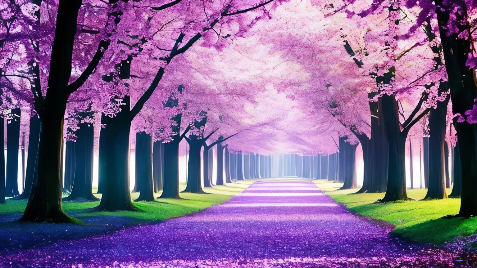 Imagine a vast forest where every tree is made of shimmering crystal. The leaves glisten in the sunlight, casting a kaleidoscope of colors across the ground. Streams of liquid light flow through the grove, creating gentle, musical notes as they ripple over smooth, iridescent stones. The air is filled with the scent of blooming crystal flowers, and as you walk, the ground beneath your feet softly glows, guiding your path through this enchanted forest.
