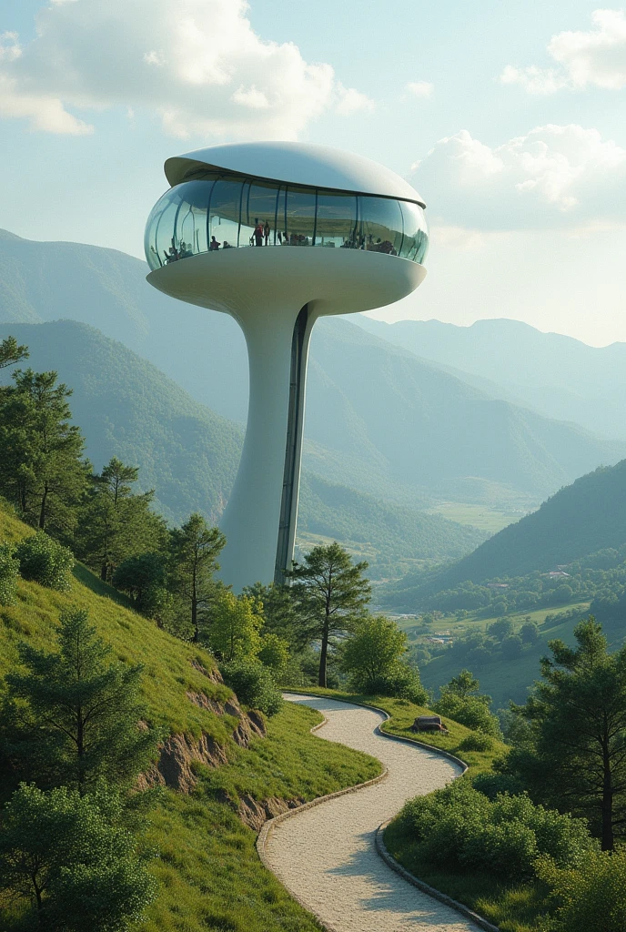 Futuristic pod、No people、landscape