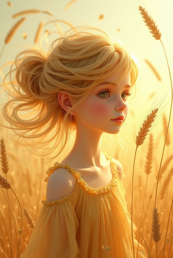 Cute wheat girl