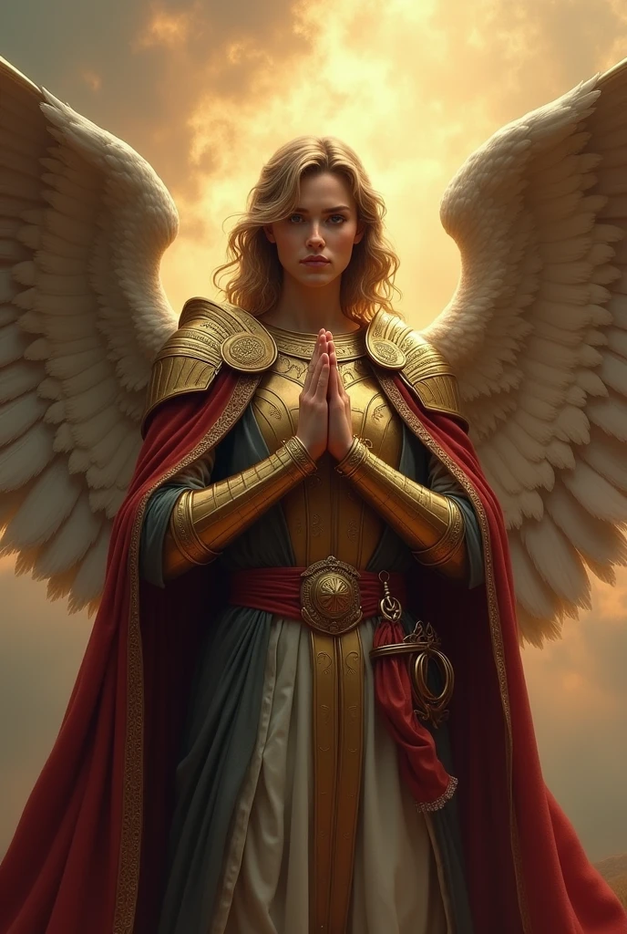 Saint Michael the Archangel making silence