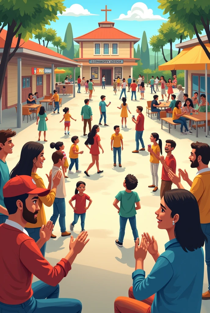 Generate carosel post hosting community events